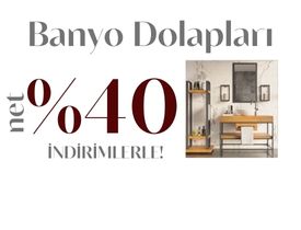 Ahşap Banyo Dolabı