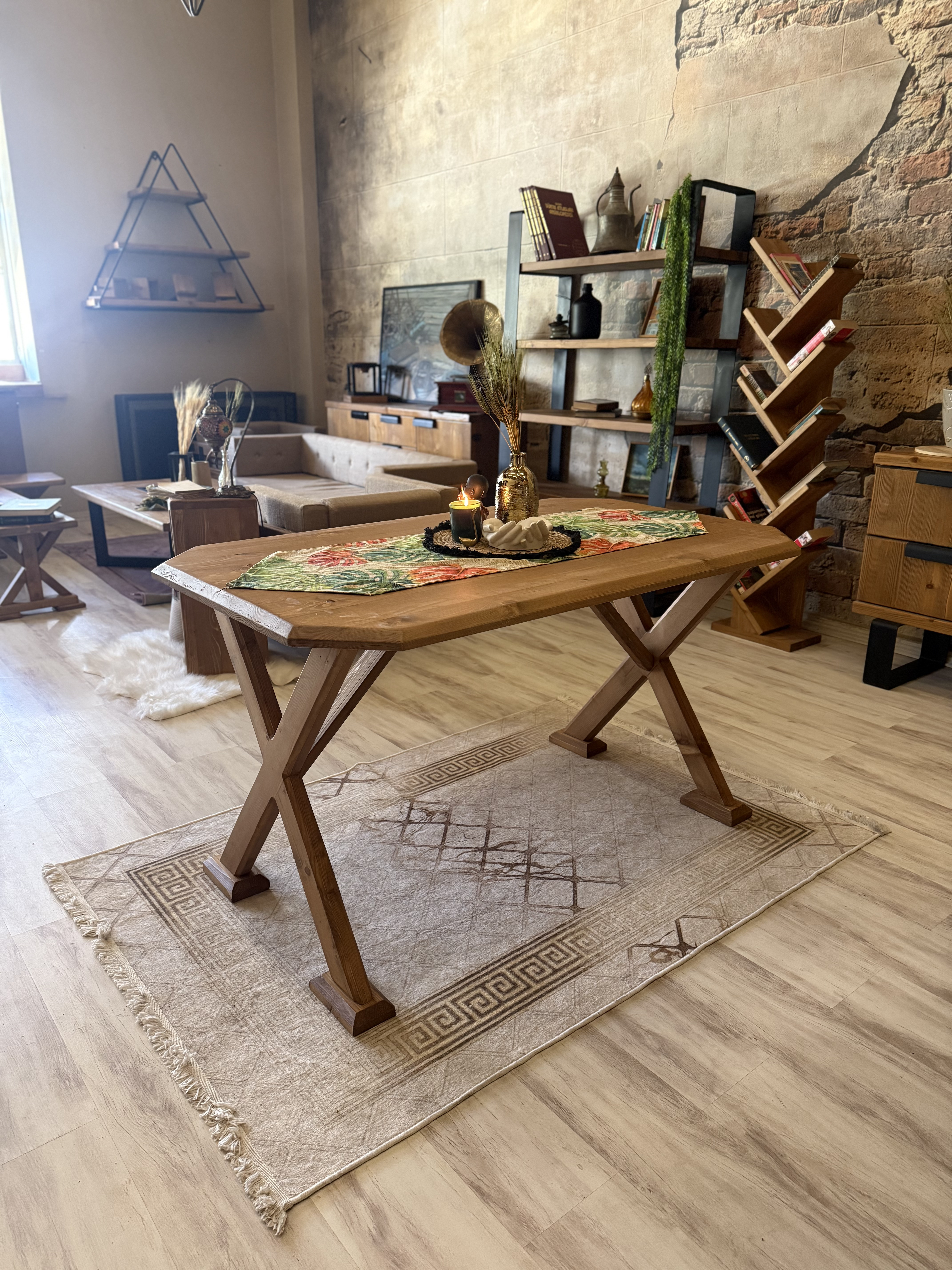 Ntconcept Arden Doğal Ahşap Yemek Masası