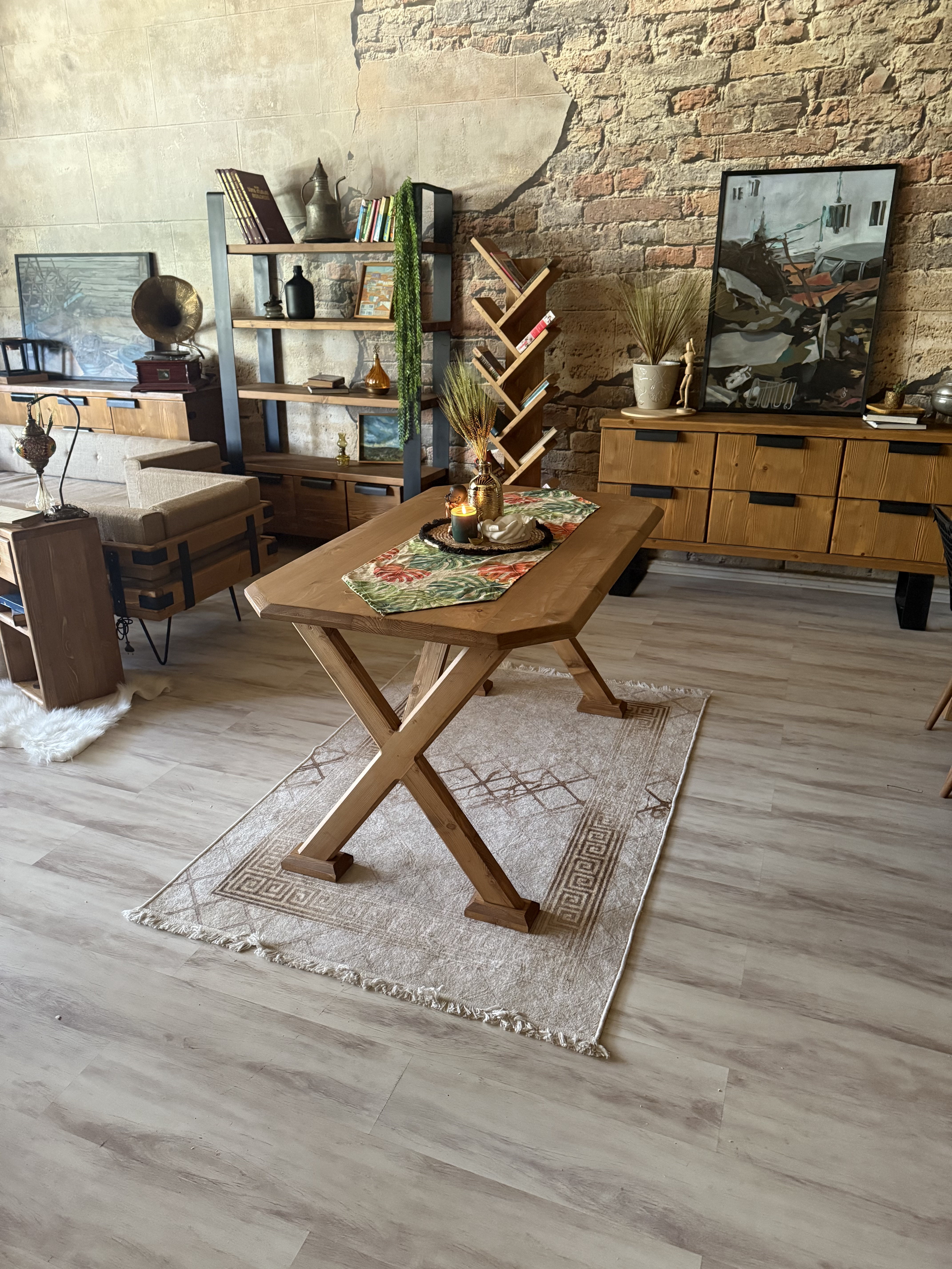 Ntconcept Arden Doğal Ahşap Yemek Masası