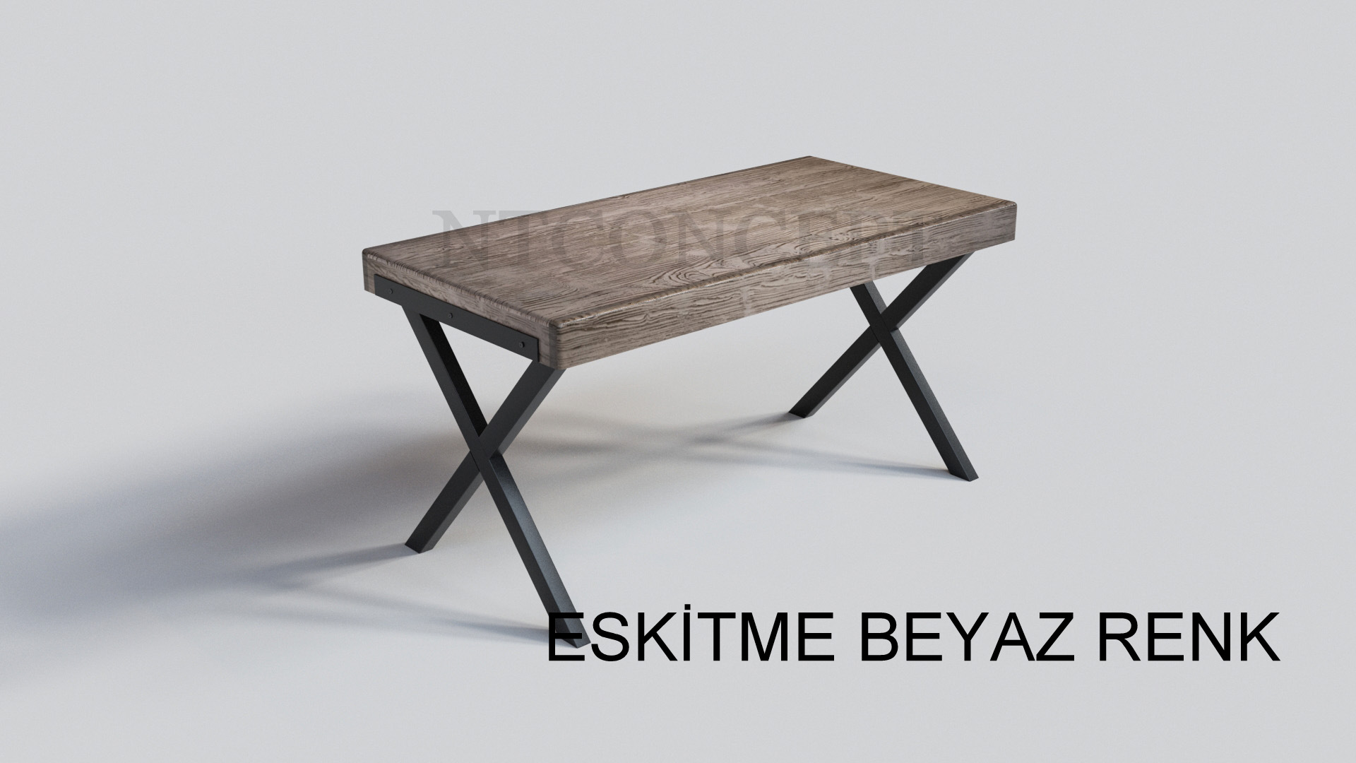 Menna Ntconcept Masif Ağaç Çalışma Masası 
