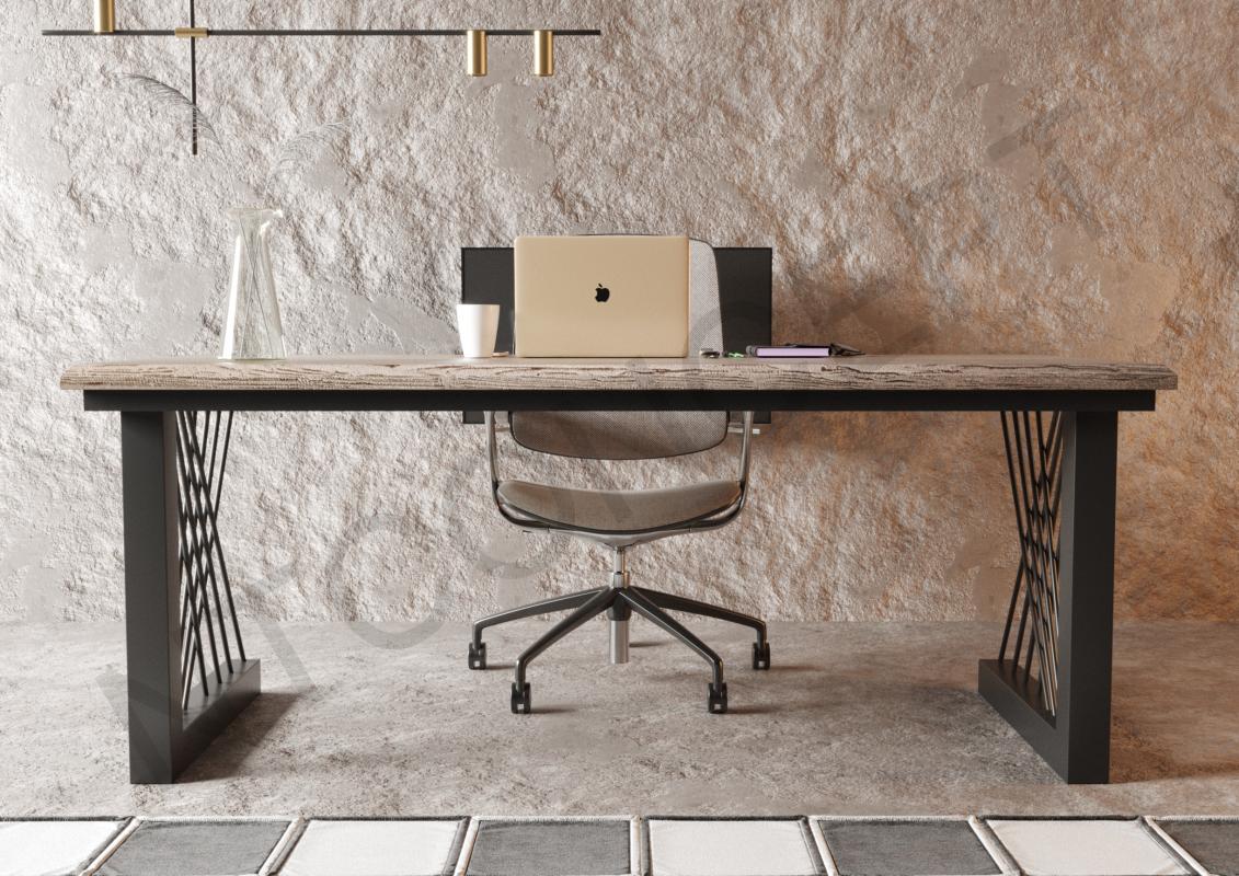 Ntconcept Tron Masif Ağaç Ofis ve Çalışma Masası