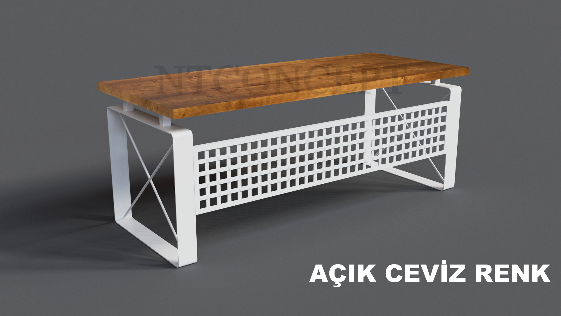 Ntconcept Quin Masif Ağaç Ofis ve Çalışma Masası