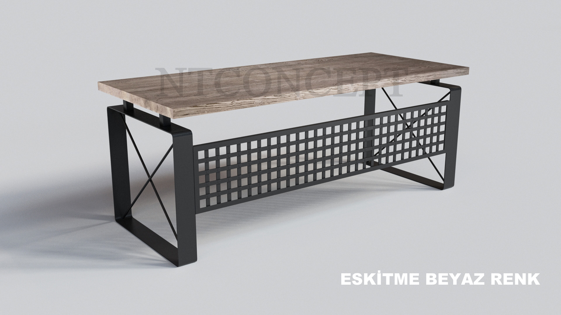 Ntconcept Quin Masif Ağaç Ofis ve Çalışma Masası
