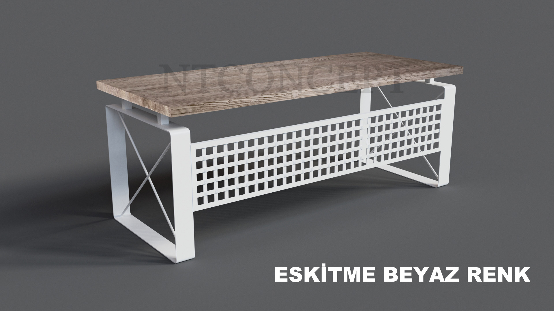 Ntconcept Quin Masif Ağaç Ofis ve Çalışma Masası