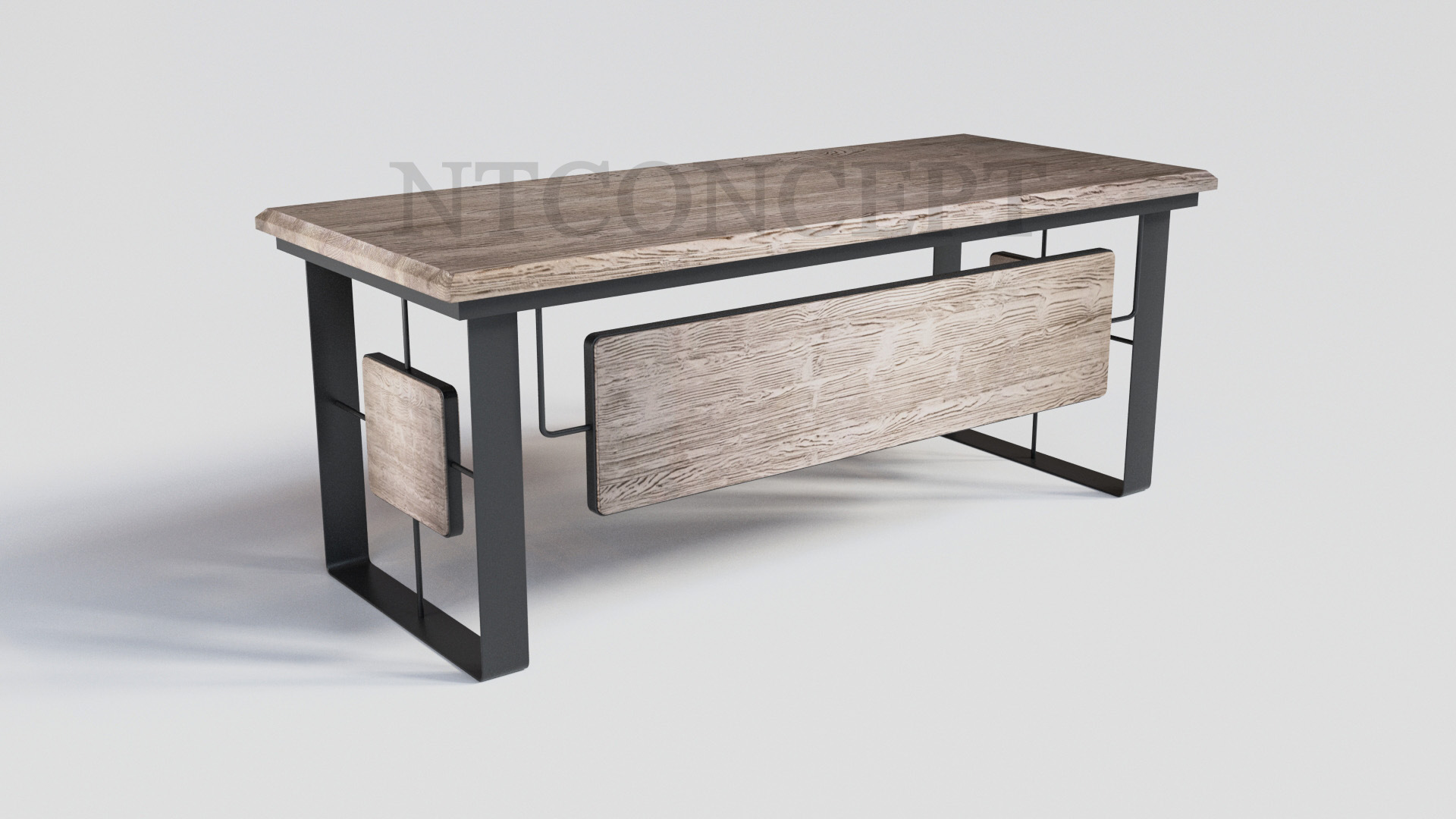 Shi Ntconcept Masif Ağaç Ofis ve Çalışma Masası