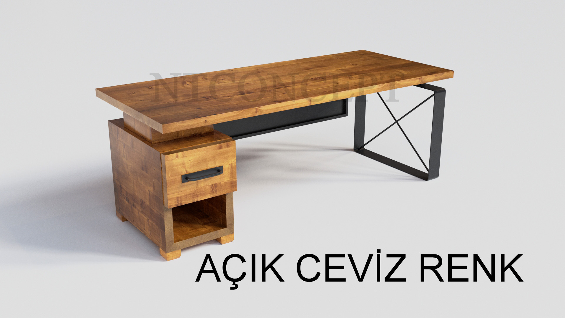 Ken Ntconcept Masif Ağaç Ofis ve Çalışma Masası 2