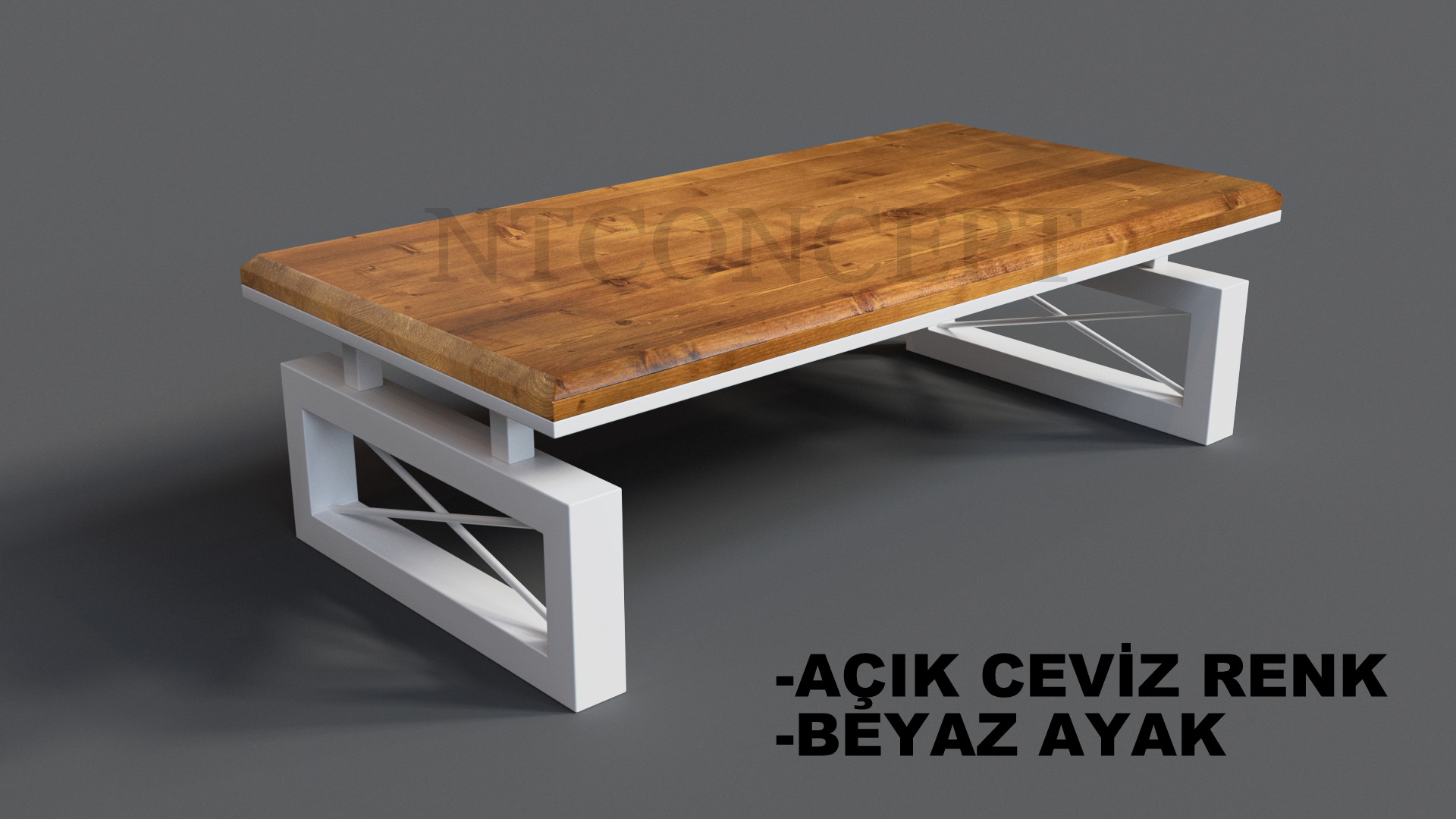 Min Ntconcept Masif Ahşap Sehpa