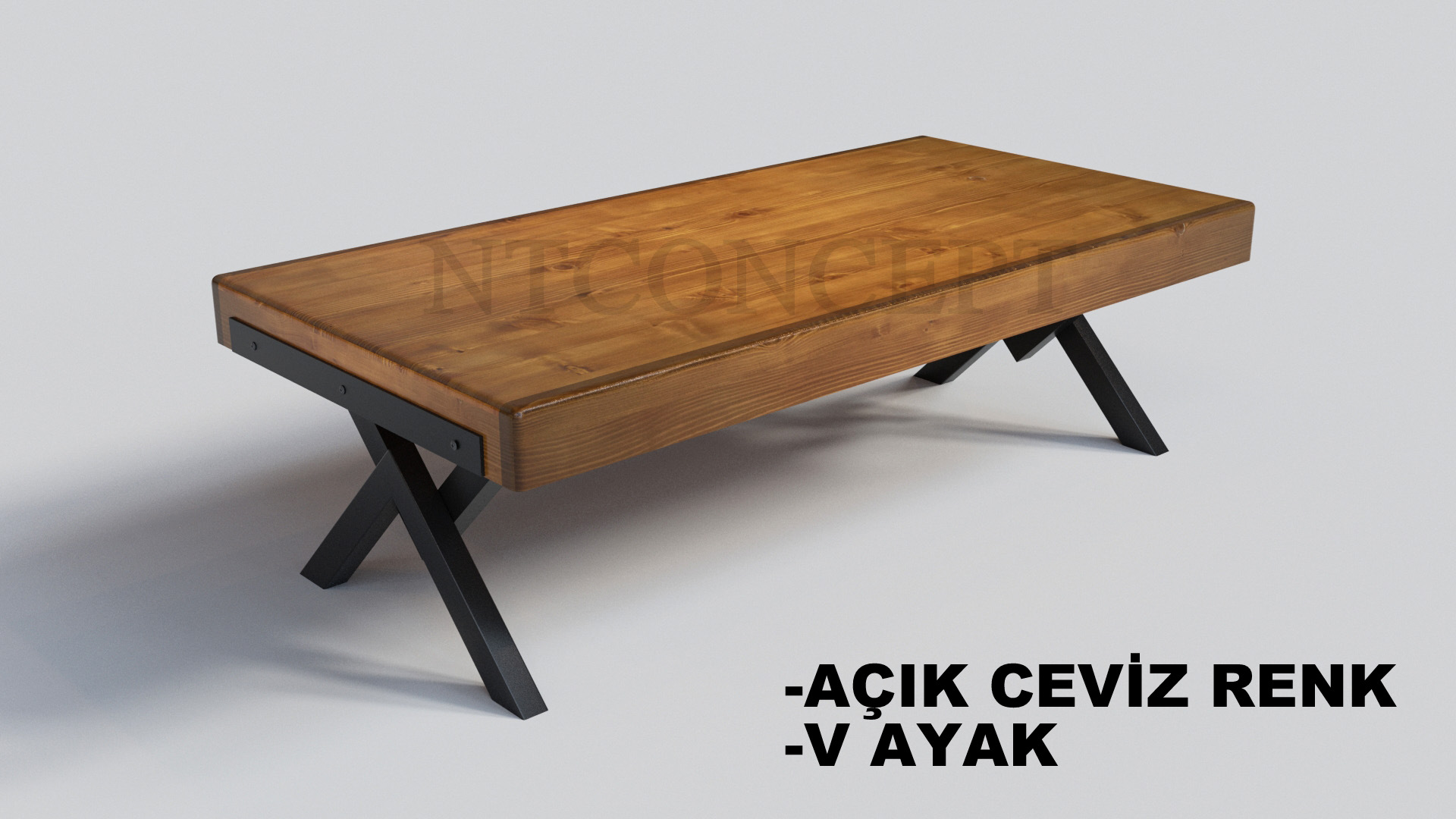 Doi Ntconcept V Ayak Masif Ahşap Sehpa