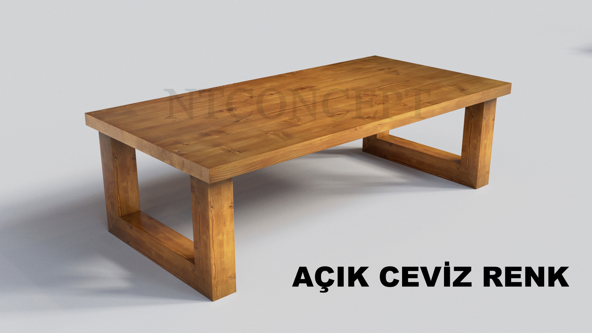 Lif Ntconcept Ahşap Ayak Masif Ahşap Sehpa