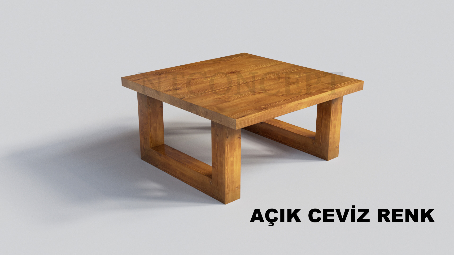 Fer Ntconcept Masif Ahşap Sehpa