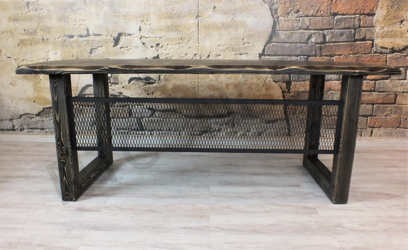 Eskitme%20Siyah%20Renk%20Masif%20Ahşap%20Metal%20Ön%20Panelli%20Ofis%20ve%20Çalışma%20Masası