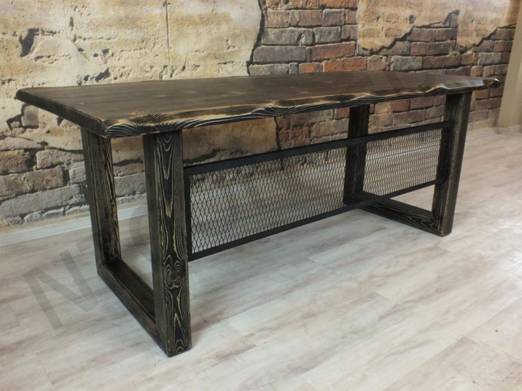 Eskitme%20Siyah%20Renk%20Masif%20Ahşap%20Metal%20Ön%20Panelli%20Ofis%20ve%20Çalışma%20Masası
