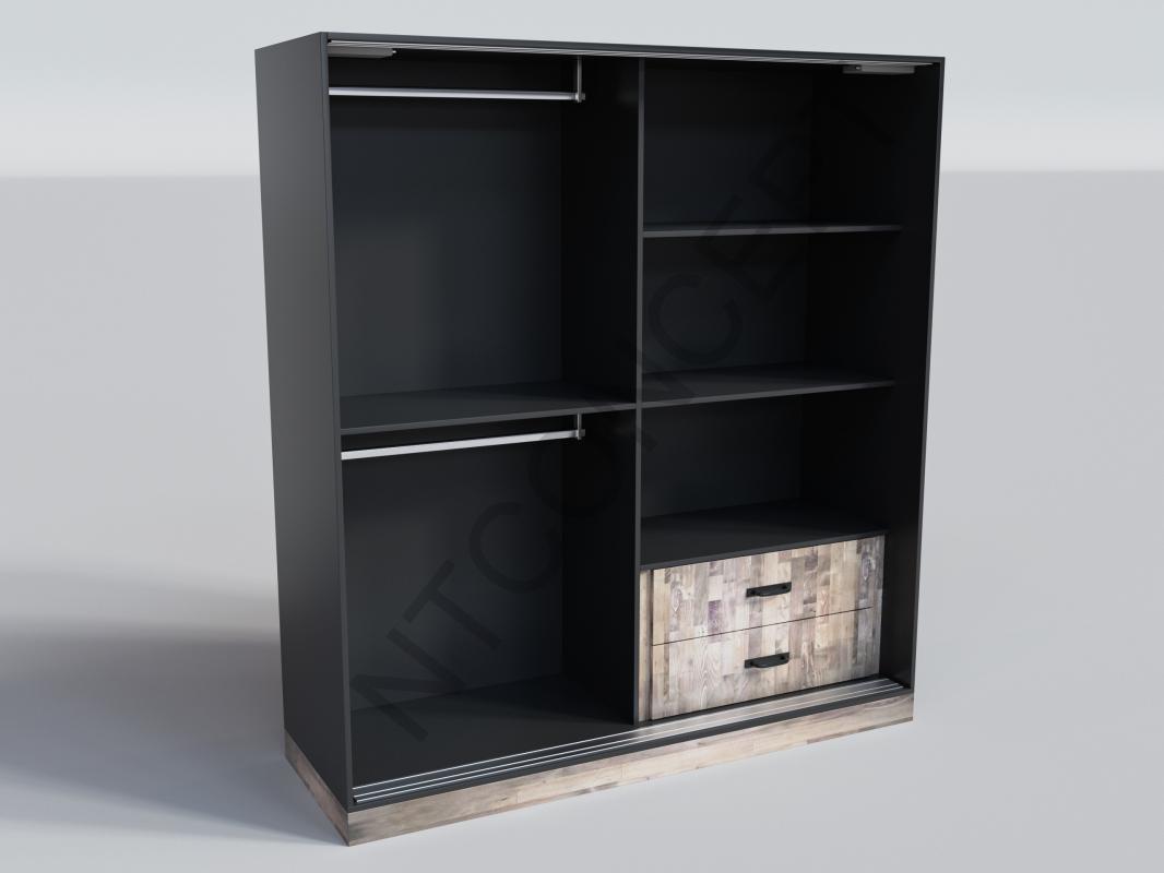 Arron Ntconcept Masif Ahşap Gardrop