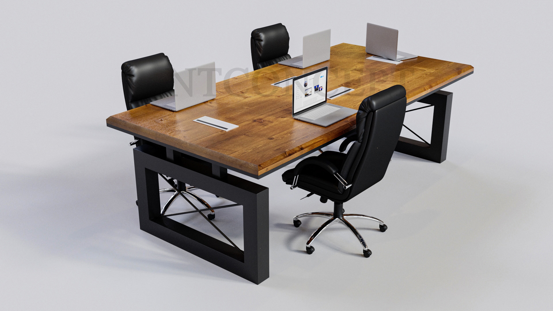 Ntconcept Lidya Masif Ahşap Toplantı Masası