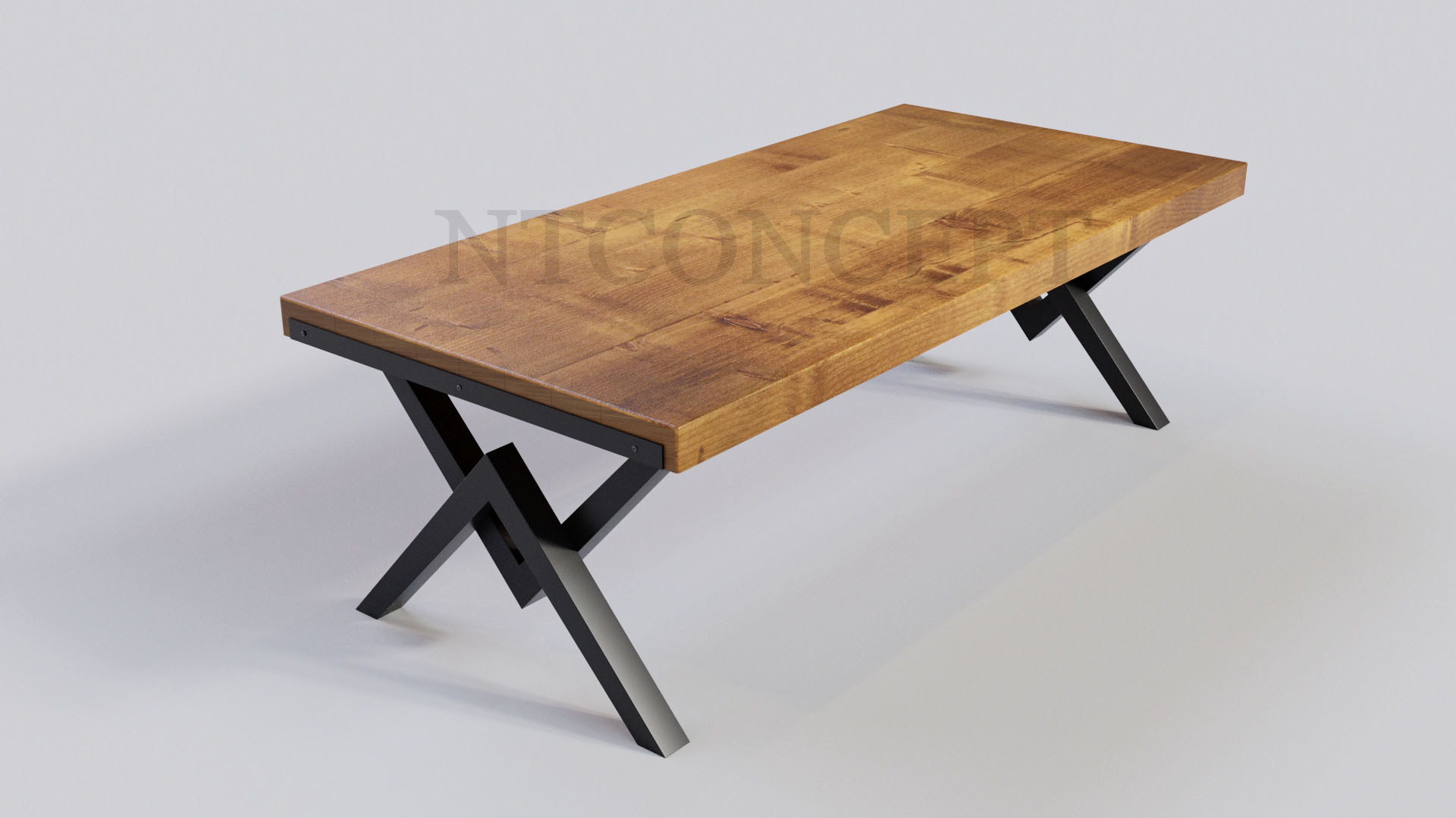 Ntconcept Piramit Masif Ahşap Toplantı Masası