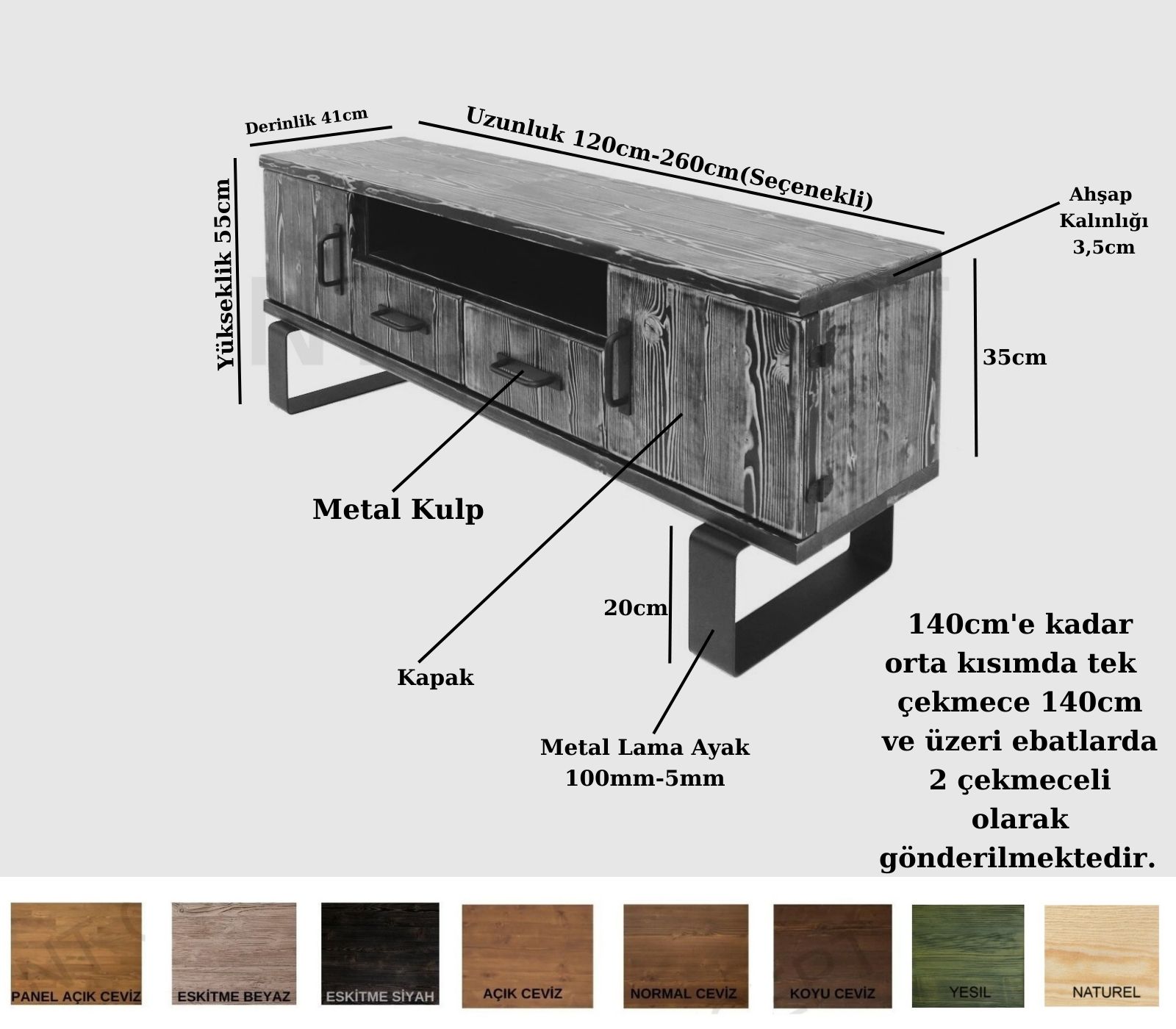 Voha Ntconcept Masif Ahşap Tv Stand