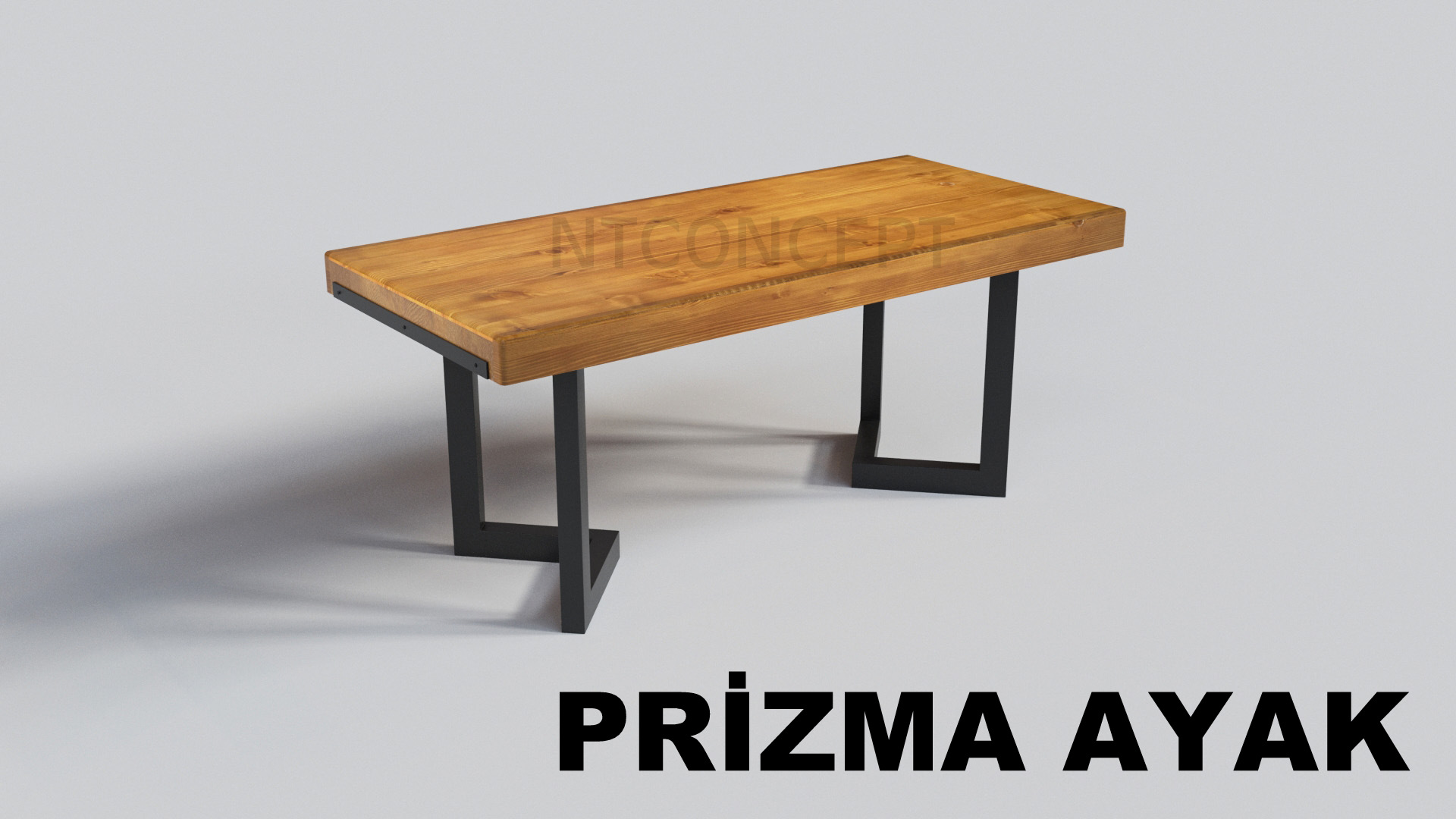 Ntconcept Veni Doğal Ahşap Yemek Masası