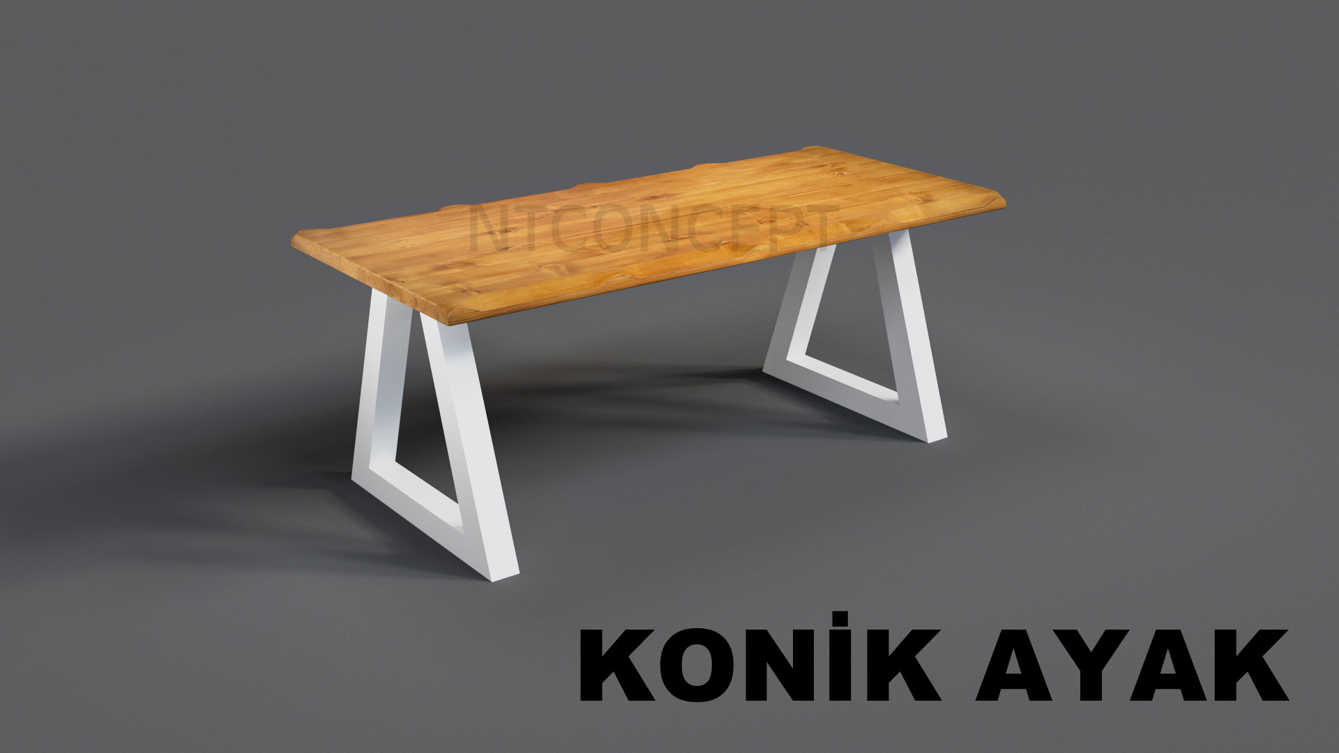 Ntconcept Mai Doğal Ahşap Yemek Masası