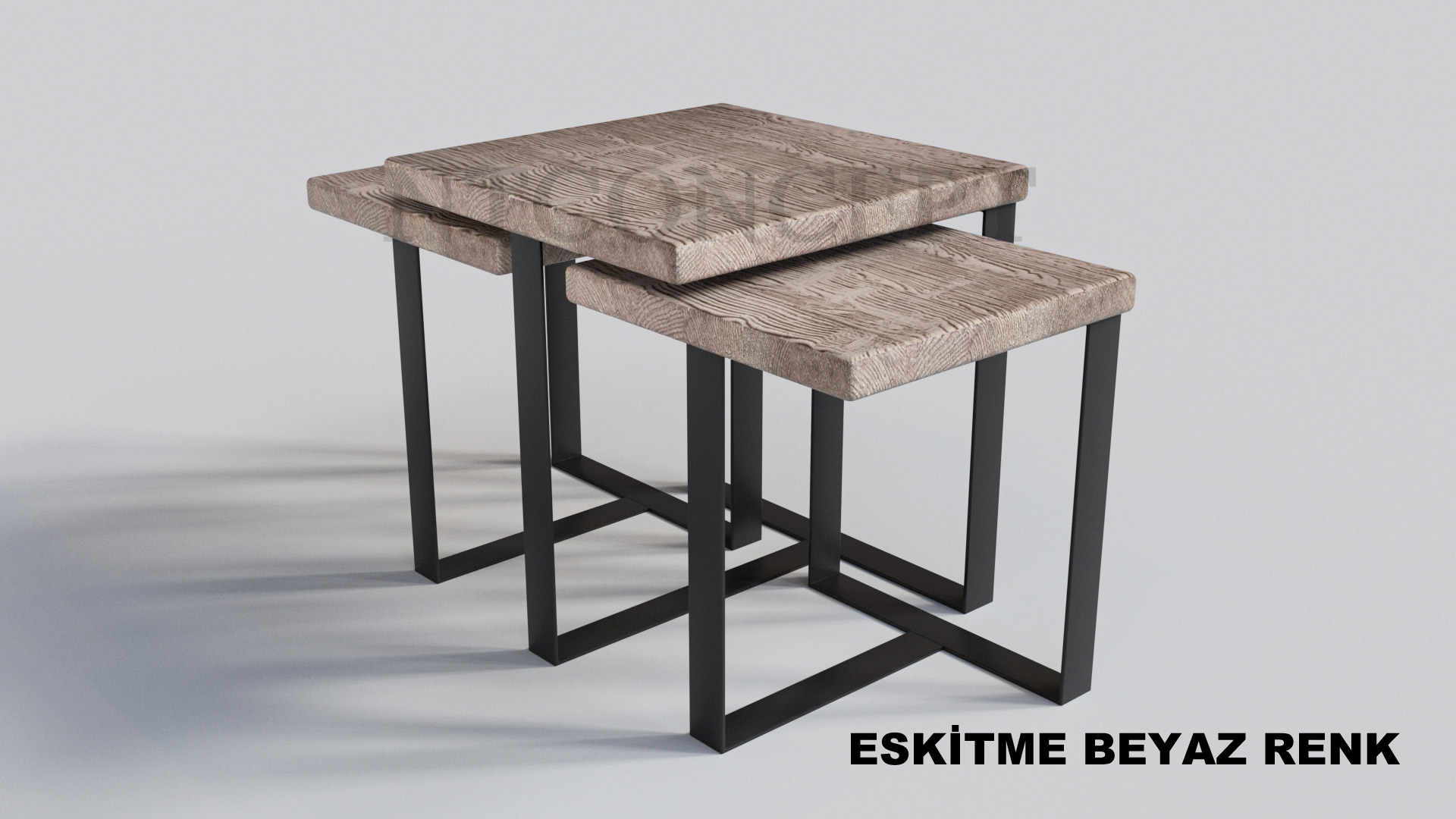 Nue Ntconcept Masif Ahşap Zigon Sehpa