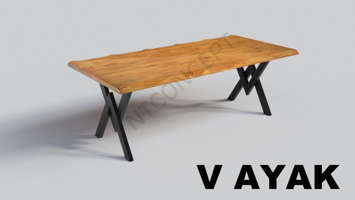 Ntconcept Vinne Doğal Ahşap Yemek Masası