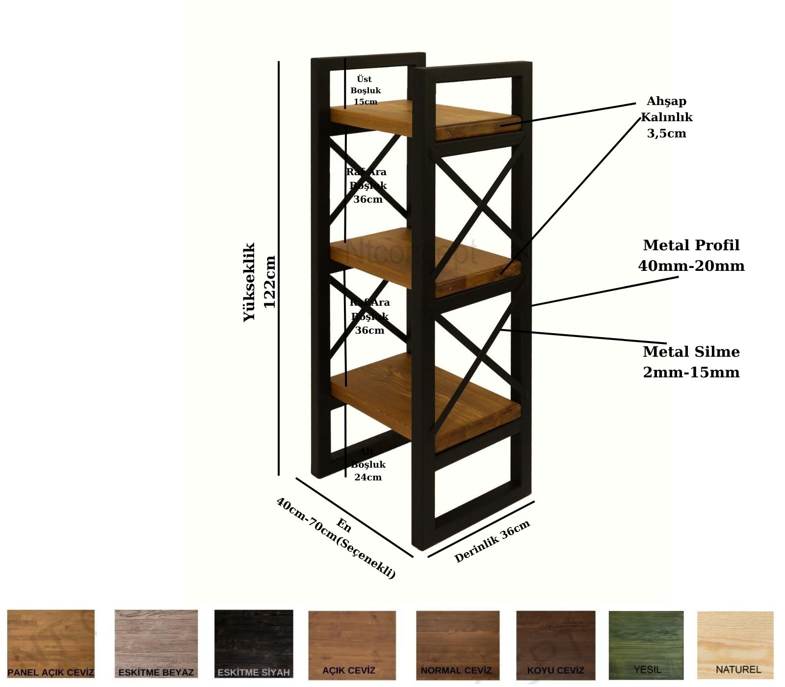 Nei Ntconcept Masif Ağaç Vitrin