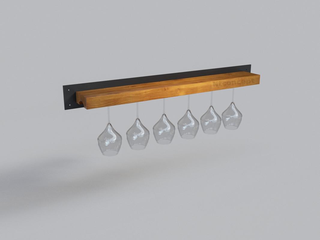 Ntconcept Masif Ağaç Bar Duvar Standı