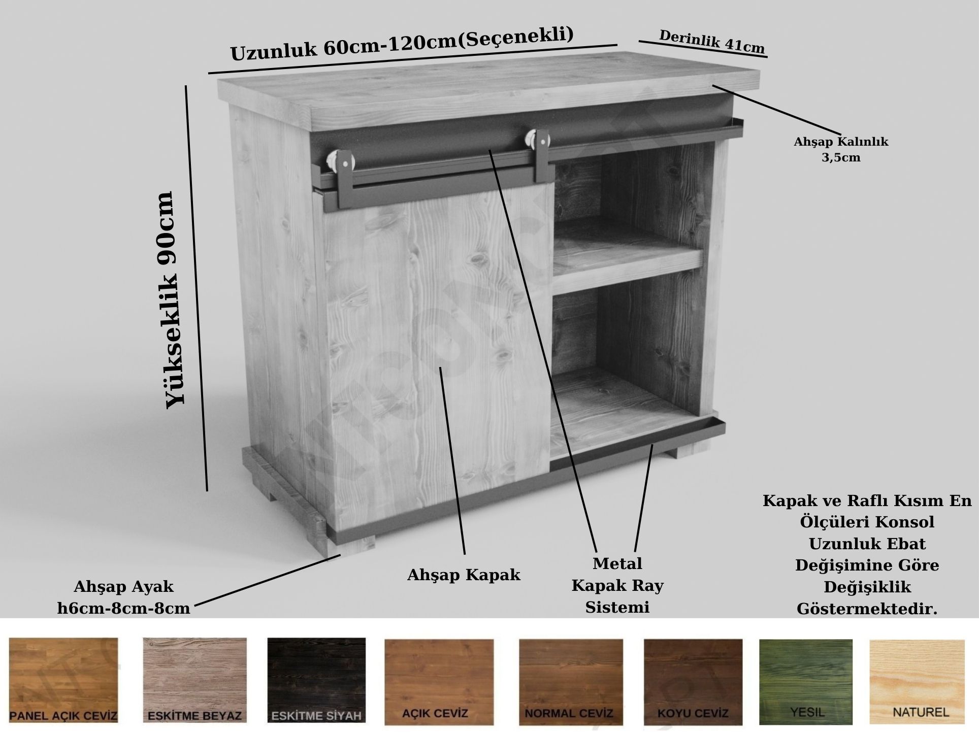 Obleon Ntconcept Masif Ahşap  Konsol