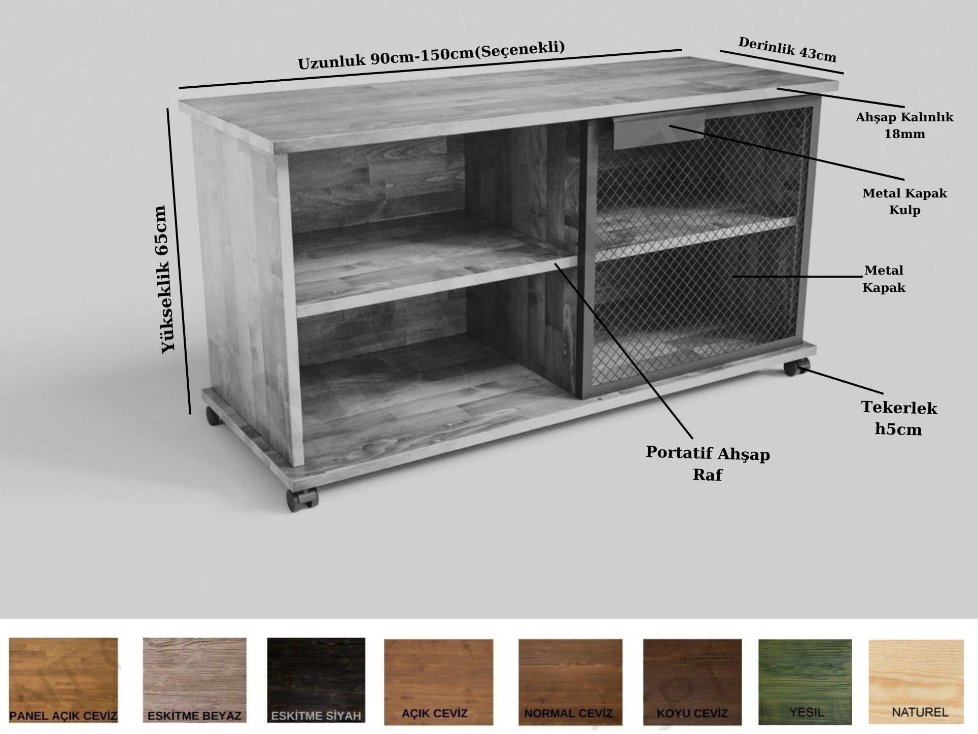 Ntconcept Quen Masif Ağaç Keson 