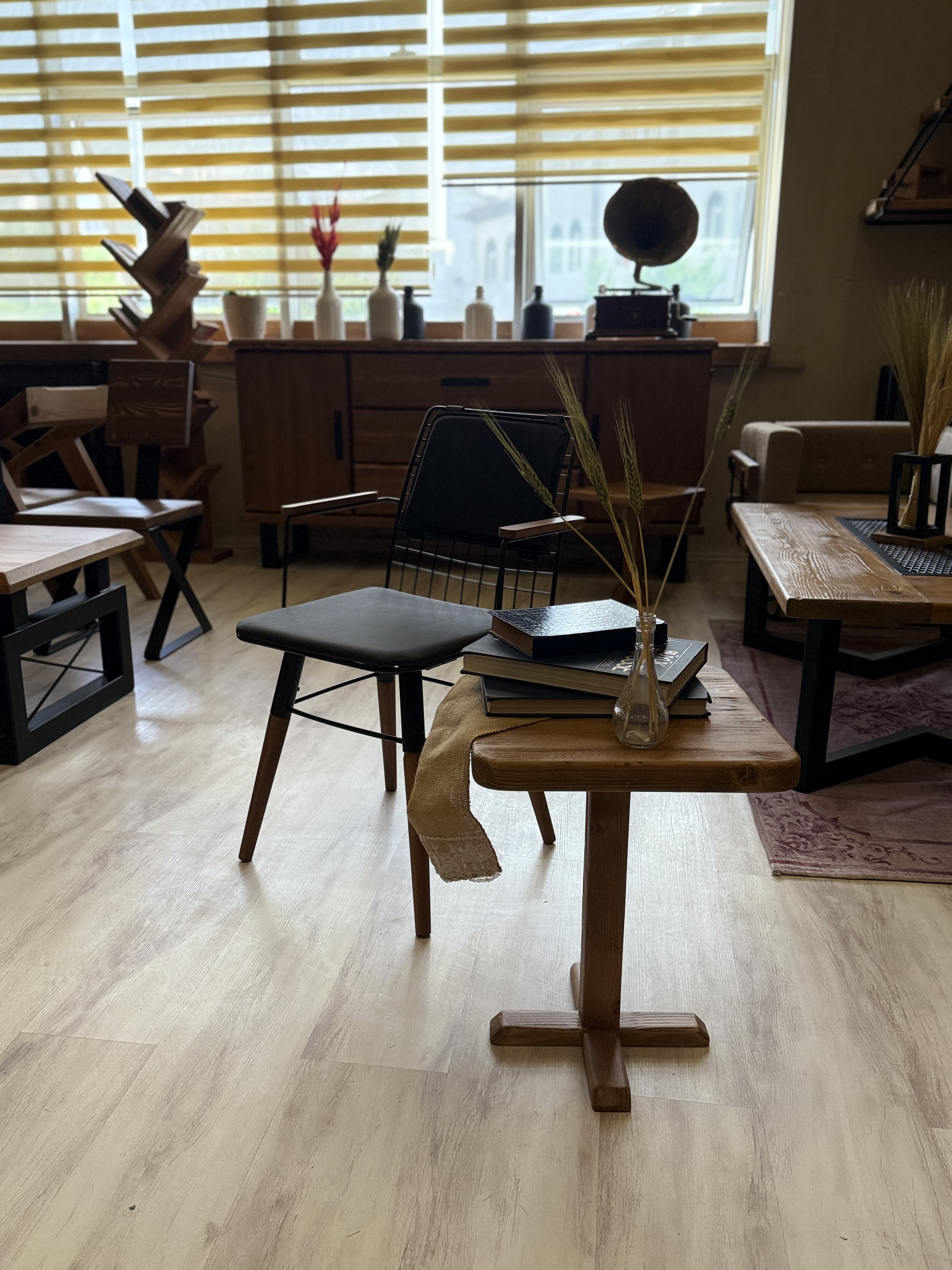 Ntconcept Vitra Sandalye Kollu Tel Ahşap Sandalye