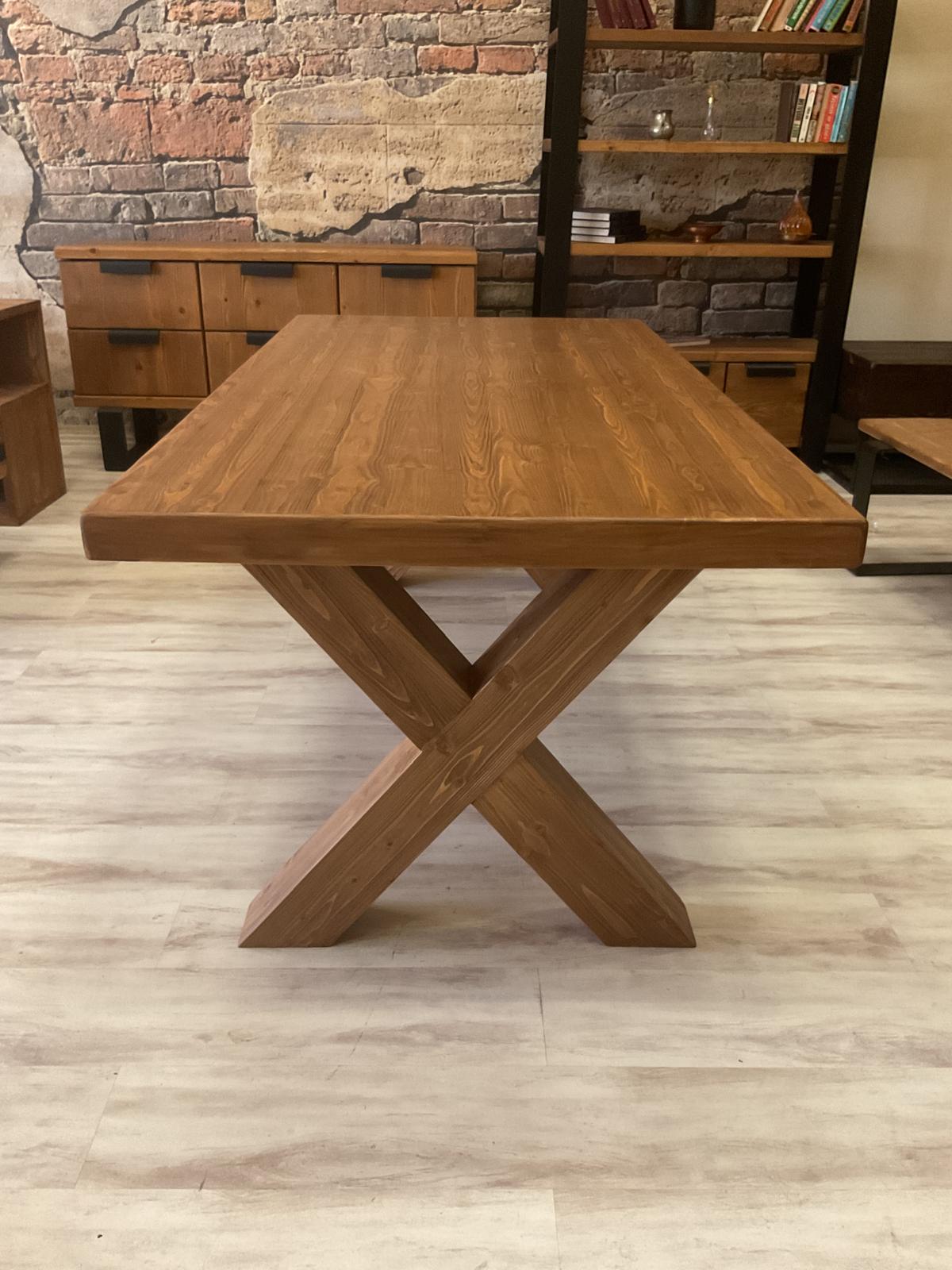 NTConcept Toscana Ahşap Masif Yemek Masası
