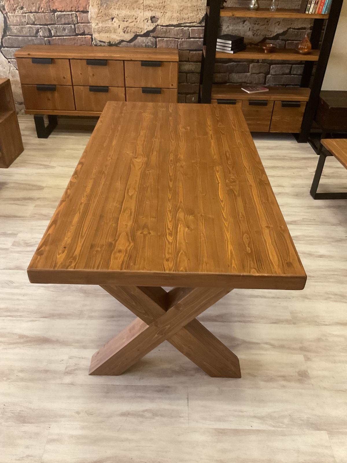 NTConcept Toscana Ahşap Masif Yemek Masası